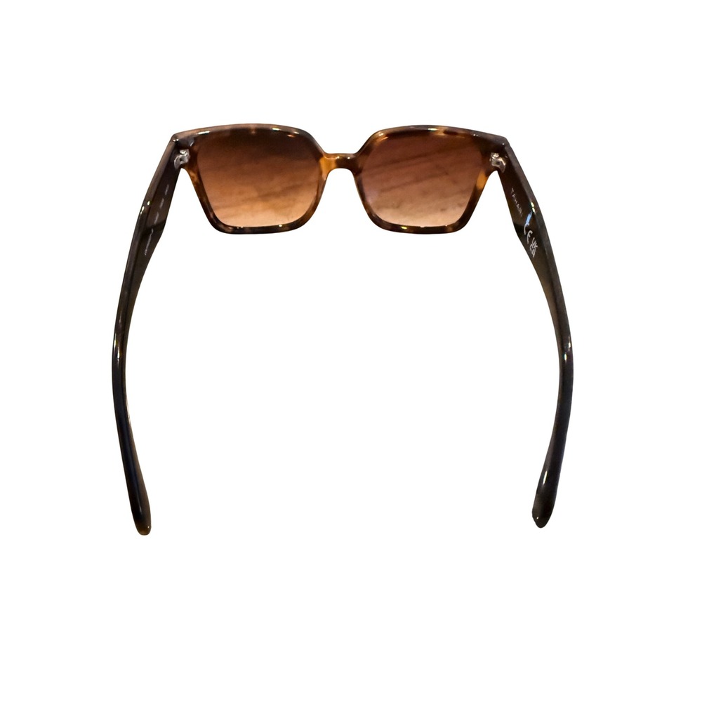 Tahari Oversized Square Sunglasses‎ Tortoise Brown Gradient Quiet Luxury Chic - Picture 4 of 11